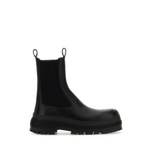 Jil Sander Women Black Leather Chelsea Ankle Boots